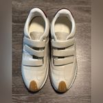 J Slides‎ NYC Lyla Sneakers Beige Leather Hook and Loop Gum Sole NEW NWOB Tan Size 8 Photo 2