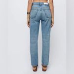 RE/DONE NWT 70s Straight Leg High Rise Jeans in Worn Medium RAF Size 28 Photo 1