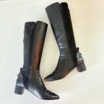 Cole Haan  Black Leather Riding Knee High Boots Elastic Back Women’s Size 10 B Photo 3