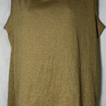 White Stag  Metallic Gold Long Sleeve Knit Top Women's Large Size 16-18 Photo 0