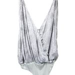 Free People NWT Intimately Siren Animal Print Bodysuit in Grey Photo 0