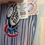 NWT Clark Street Pants Blue and White Striped Cubs Pajama Pants Size Medium Photo 2