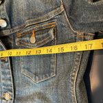 J.Crew Trucker Jean Jacket Women Cropped 02661 Blue Denim Stretch size XS Photo 9