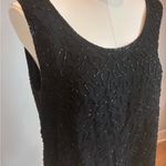 Vintage beaded Black Sleeveless Top Photo 1