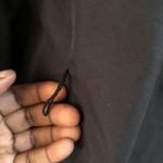 EXPRESS Jet Black streetwear zip up oversize long sleeve jacket with belt loops Photo 3