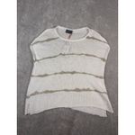Wooden Ships  painted stripe tee white Beige Xs/s NWT Knit Relaxed Sweater Blouse Photo 4