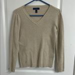 Karen Scott  Cream V-Neck Sweater Photo 1