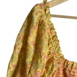 Love Shack Fancy Shaw Smocked Floral Print Mini Dress in Chateau Rose Size Small Photo 7