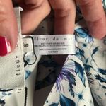 Fleur du mal silk jungle print dress floral women’s long sleeve NWT boho size 6 Blue Photo 5