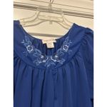 Peignoir Robe Nightgown SET Size M Blue Vintage Shadowline Midi Gown Feminine Size M Photo 1