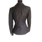 Bebe Vintage  Classic Light Black Tailored Fitted Suit Jacket Blazer Woman’s Sz 4 Photo 5