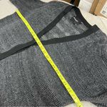 Lafayette 148 xl 100% linen cardigan front zippered pockets open knit Gray Photo 8