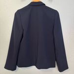 Madewell Women's The Dorset Crop Blazer in Easygoing Crepe Navy Blue Sz Medium Photo 10