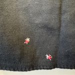 VTG Y2K 2000 Michael‎ Simon Black Cardigan Sweater Gardening Theme Sz Small S Photo 7