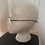 Foster Grant Vintage Titanium Light weight Silver half Rim frame Rectangle Metal Glasses Minimalist preppy fancy fashion Designer luxury some rusty gunmetal pewter unisex CT0915 AL 34 rimless Photo 2