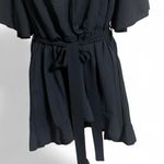 Bloomchic Dress Sz18/20 Butterfly Sleeves High/Low Ruffle Hems Wrap Front Belted Photo 3