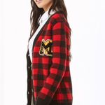 Disney  Mickey Mouse X Forever 21 Checkered plaid Cardigan 90th anniversary sz SM Photo 1