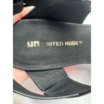 United Nude Shoes Women 9 Black Delta Run Patent Leather Red Gem Block Heel Photo 10