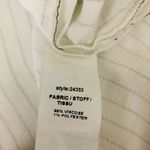 Shendel Womens Cardigan Open Front Pinstripe Tunic Pockets White Size 38 US 4 Photo 3