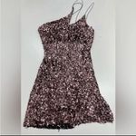 ASTR NWT The Label Sequin Mini Dress Asymmetrical Party Cocktail Stretch Large Photo 1