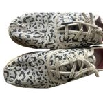 Toms Shoes Cordones Leopard Animal Print Womens Size 8 Lace Up Espadrilles Beige Photo 4