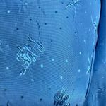 Vintage 70s Prairie Dress Blue Puff Sleeve Floral ILGWU Union Made Size M Photo 6