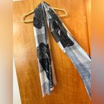 Talbots  Paisley Scarf Abstract Blocks All-Over Print 100% Cotton Office Travel Photo 7