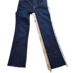 Frame Le Crop Mini Boot Jeans Womens 25 Blue Denim Fray Raw Hem Stretch Photo 4