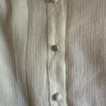 ZARA  long sleeve off white shirt size M  Photo 3