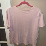 Haband Light Pink Floral Embroidered Blouse Tshirt top shot vintage woman’s L Size L Photo 2