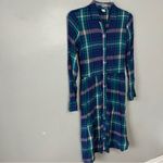 Old Navy Plaid Button-Down Midi Dress Photo 3