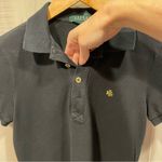 Ralph Lauren Cute black  logo gold button cotton polo shirt Photo 5