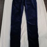 AG Adriano Goldschmied  The Legging Super Skinny Navy Velour Feel Jean 25 Holiday Photo 2
