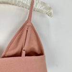 Jonathan Simkhai Crop Top Bralette Waffle Knit Cotton Rose Pink Medium NWT Photo 9