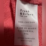 Frank & Eileen  Olive Capelet Coral Top Triple Fleece Funnel Neck Sweater Orange Photo 5