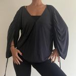 Free People Grey Long Sleeved Boho Blouse Photo 1