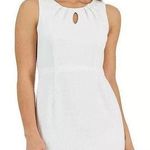 Kasper NWT Pique Keyhole-Neck Sheath Dress in lily white Photo 7