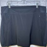 Athleta  Brooklyn Skort 16” Women's Size 18 Black Tennis Golf Pickleball Athletic Photo 1