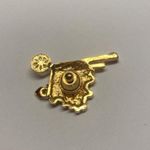 Gold Tone Heart Cart Rickshaw Pin Marked Avon Valentine’s Day Photo 7