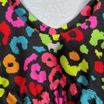 Goldsheep Women M Rainbow Animal Print Sports Bra Top U Front Back No Wire Pink Size M Photo 4