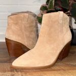 Vince Camuto Gredile Pointed Toe Boot in Tortilla Women's Tan Suede Ankle Boots Photo 4