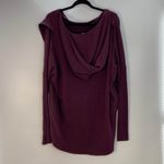 Athleta  Women's Purana Spiced Cabernet Yoga Hooded Wrap Sweatshirt Top Size S Photo 4