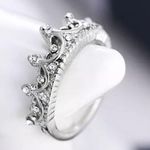 Silver Princess Crown Ring Photo 0