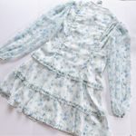 Rachel Parcell  Long Sleeve Floral Dress Ruffle Mini Photo 4