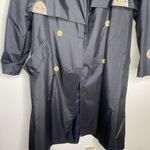 Laura Winston Petite Vintage Black Trench Coat Size 5/6 Petite Jacket Photo 2