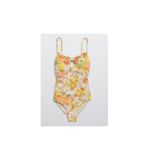 Aerie  Floral Printed Cheeky One Piece COTTAGECORE FEMININE Swimsuit Medium M Photo 2