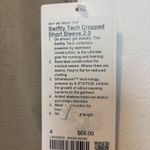 Lululemon  Swiftly Tech Cropped Short-Sleeve Shirt 2.0 Sheer Oak Size 4 Photo 3