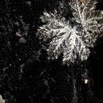 ZARA  limited edition medium black long sleeve sequin plunging v-neck Mini dress Photo 4