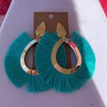 Turquoise Tassel Boho Earrings Photo 0