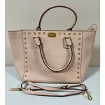 Michael Kors Light Pink Mauve Leather Gold Studded Designer Satchel Bag Handbag Purse Pocketbook 🎀 Photo 0